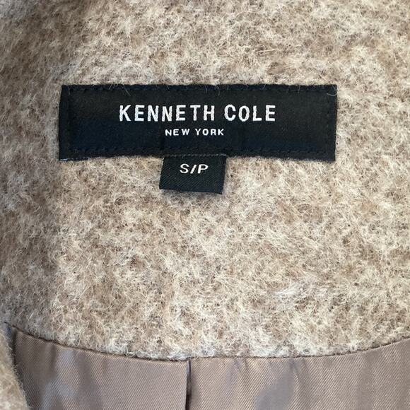 Kenneth Cole Women's Asymmetrical Pressed Boucle Wool Coat size small (c1) - Picture 3 of 9